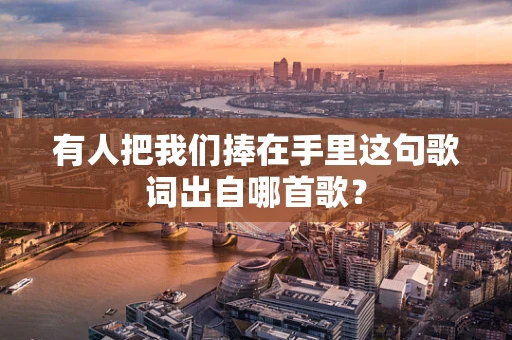 有人把我们捧在手里这句歌词出自哪首歌？