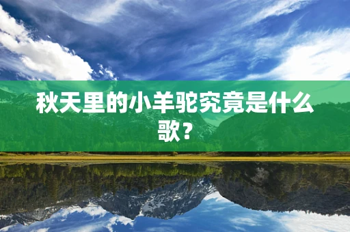 秋天里的小羊驼究竟是什么歌？