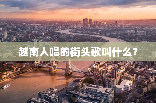 越南人唱的街头歌叫什么？