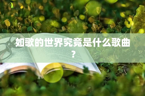 如歌的世界究竟是什么歌曲？