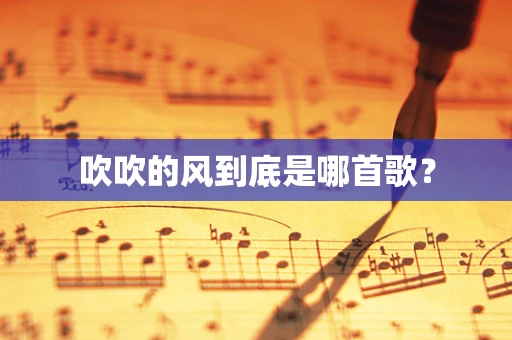吹吹的风到底是哪首歌？