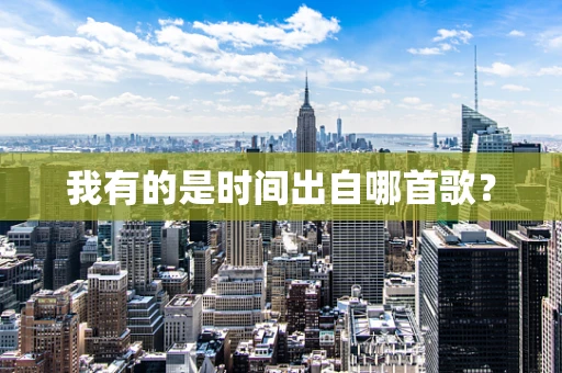 我有的是时间出自哪首歌？