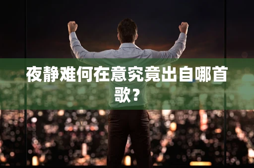 夜静难何在意究竟出自哪首歌？
