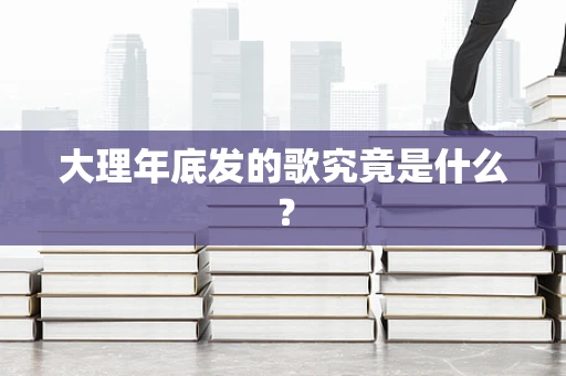 大理年底发的歌究竟是什么？