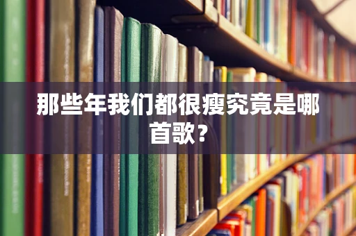 那些年我们都很瘦究竟是哪首歌？