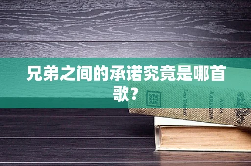 兄弟之间的承诺究竟是哪首歌？