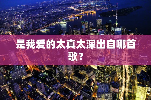 是我爱的太真太深出自哪首歌？