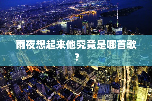 雨夜想起来他究竟是哪首歌？