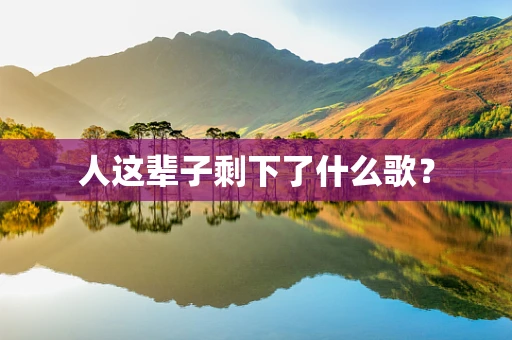 人这辈子剩下了什么歌？