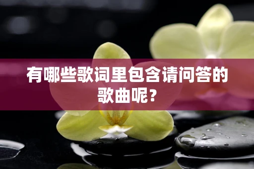 有哪些歌词里包含请问答的歌曲呢？