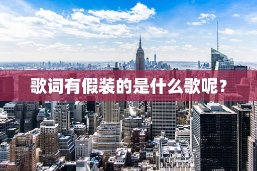 歌词有假装的是什么歌呢？