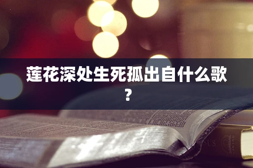 莲花深处生死孤出自什么歌？