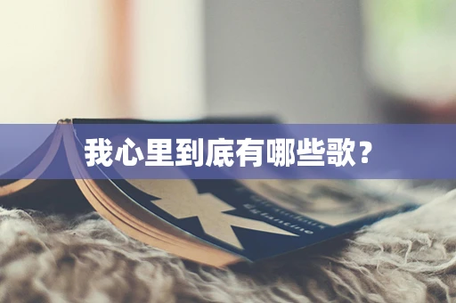我心里到底有哪些歌？