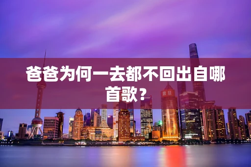 爸爸为何一去都不回出自哪首歌？