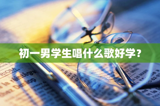 初一男学生唱什么歌好学？