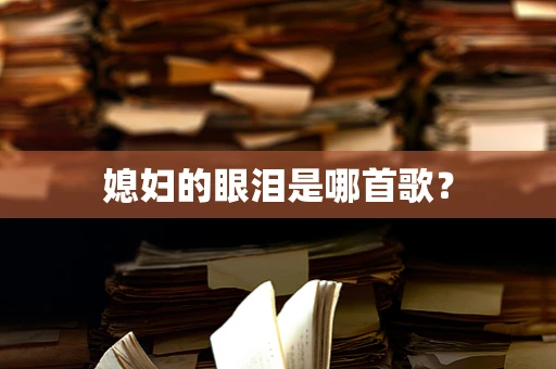 媳妇的眼泪是哪首歌？