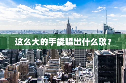 这么大的手能唱出什么歌？