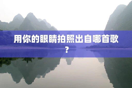 用你的眼睛拍照出自哪首歌？