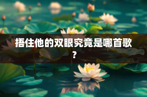 捂住他的双眼究竟是哪首歌？