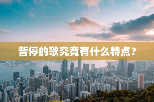 暂停的歌究竟有什么特点？