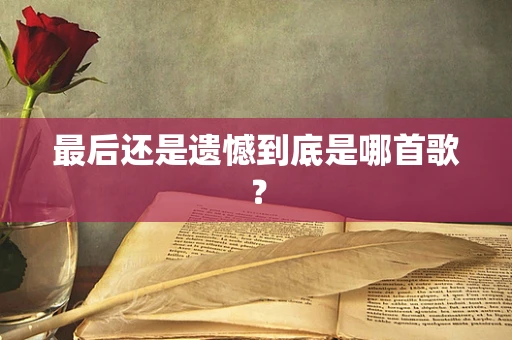 最后还是遗憾到底是哪首歌？