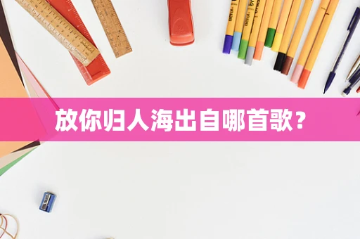放你归人海出自哪首歌？
