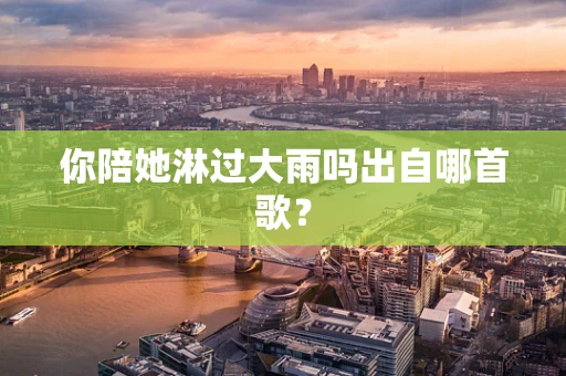 你陪她淋过大雨吗出自哪首歌？