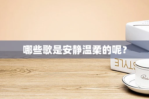 哪些歌是安静温柔的呢？