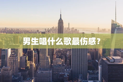 男生唱什么歌最伤感？