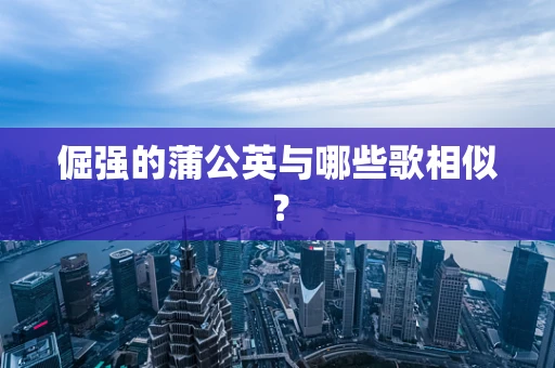 倔强的蒲公英与哪些歌相似？