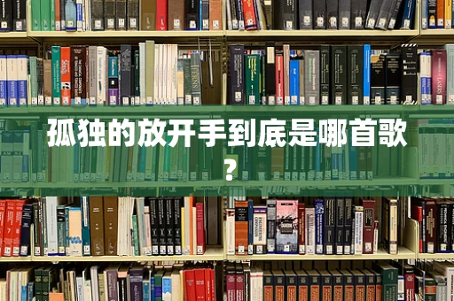 孤独的放开手到底是哪首歌？