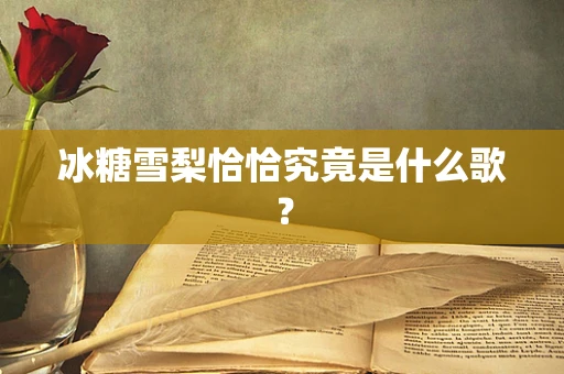 冰糖雪梨恰恰究竟是什么歌？