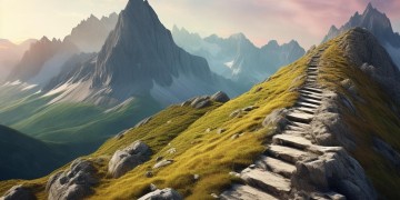 跨过山峰这句歌词出自哪首歌？