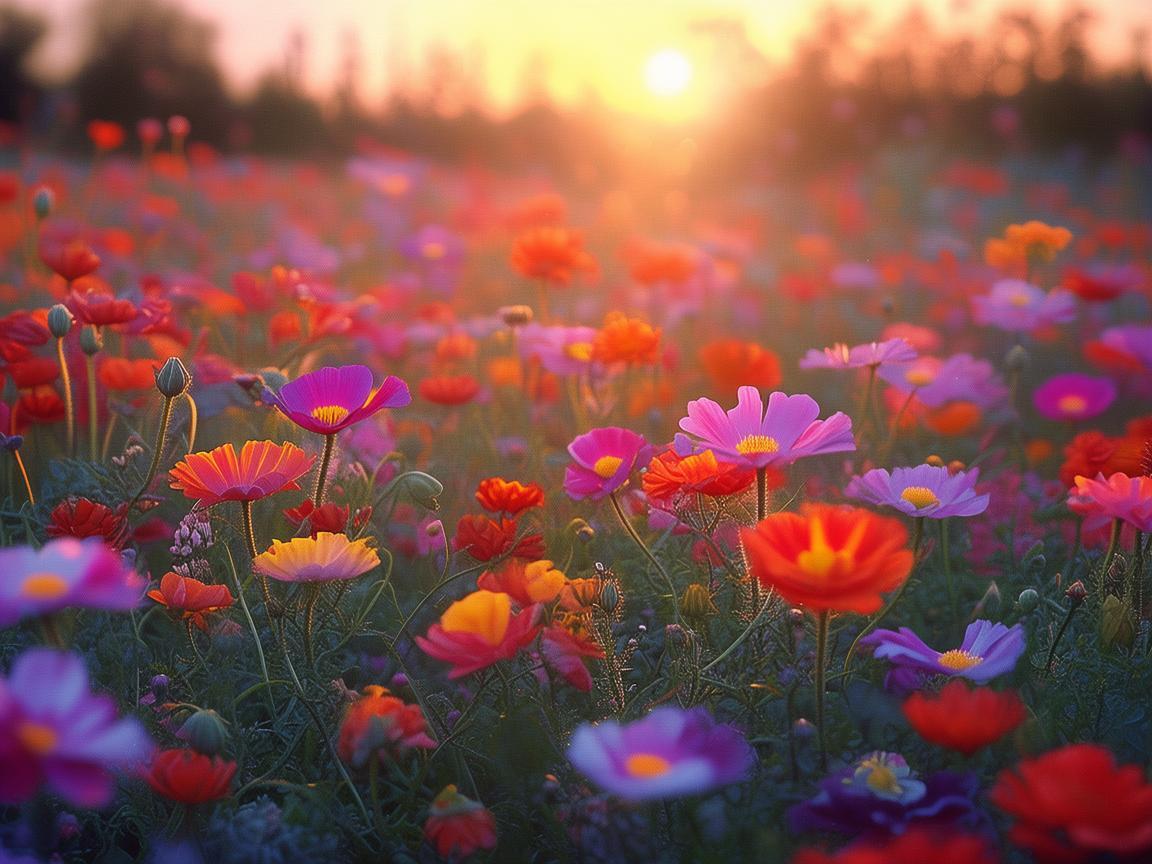 绚烂的花散放着什么歌？